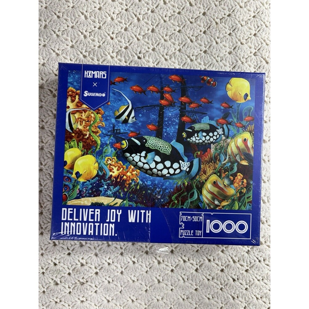 HXMARS Deliver Joy With Innovation Under the Sea Fishes 1000 Piece Puzzle NEW